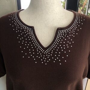 C.D.Daniels Embellished Bling Design Top